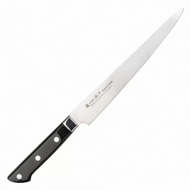 Нож кухонный филейный Satake Stainless Bolster 802-772, 210 мм,  черный