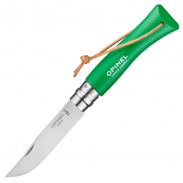 Нож складной Opinel 7 Trekking Colored 002210, 80 мм, зеленый