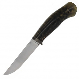 Нож туристический ЛМ Brown spruce cone, 100 мм, стабилизированная древесина