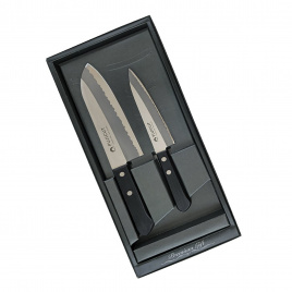 Набор из 2 кухонных ножей Fuji Cutlery TJ-GIFTSET-A, черный