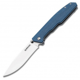 Нож складной Boker Deep Blue Canvas 01SC714, 90 мм, микарта