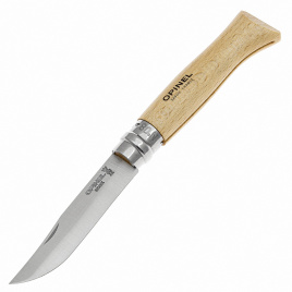 Нож складной Opinel 8 Tradition Inox 123080, 85 мм, бук