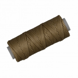 Нитки для кожи вощёные Промысел плоские LC005/002, 40 м, св. коричневый
