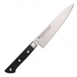 Нож кухонный шеф Satake Stainless Bolster 803-625, 180 мм,  черный