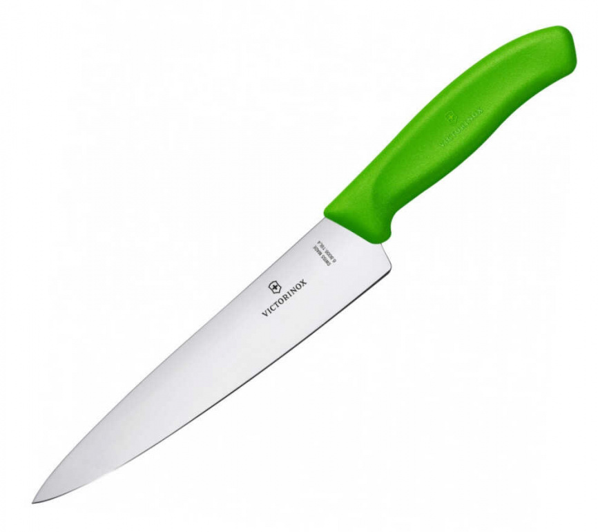 Нож кухонный разделочный Victorinox 6.8006.19L4B, 190 мм,  зеленый фото 1