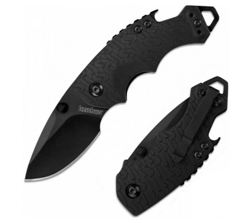 Нож складной Kershaw Shuffle 8700BLK, 60 мм, чёрный фото 2