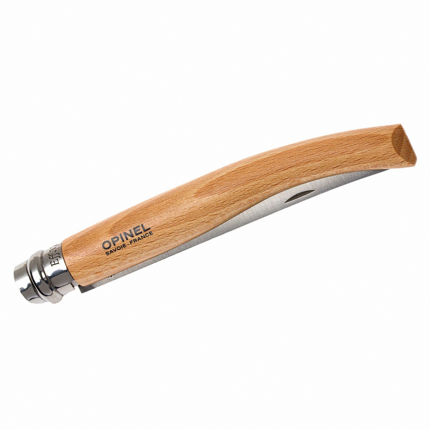 Нож складной филейный Opinel 12 Slim Inox 000518, 120 мм, бук фото 5
