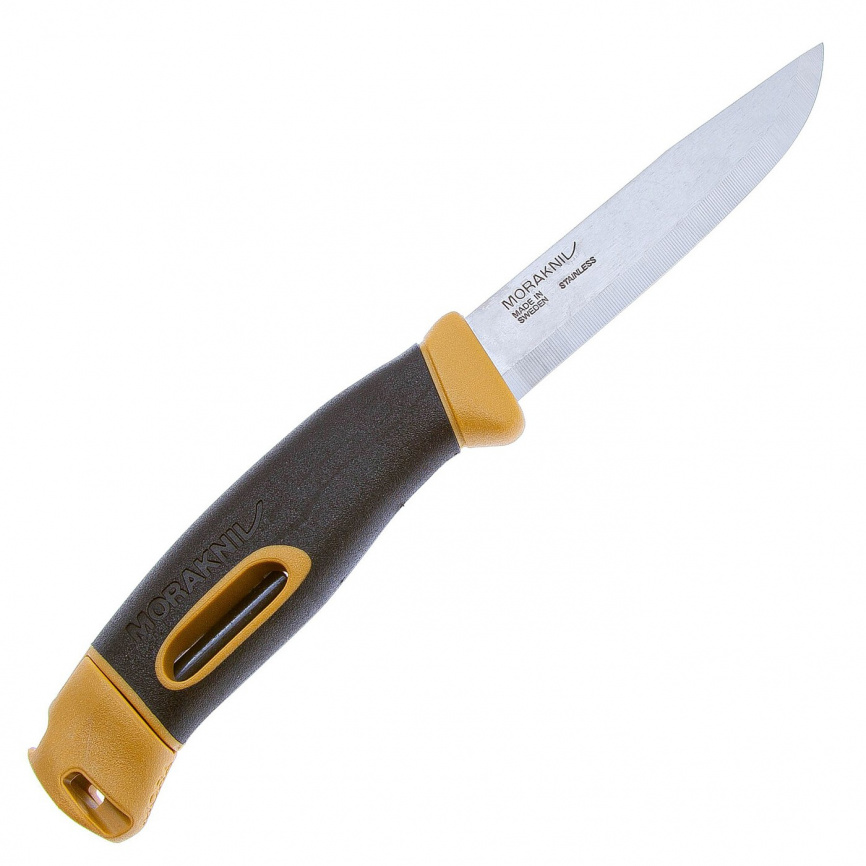 Нож разделочный Morakniv Companion Spark Yellow 13573, 100 мм, желтый фото 3