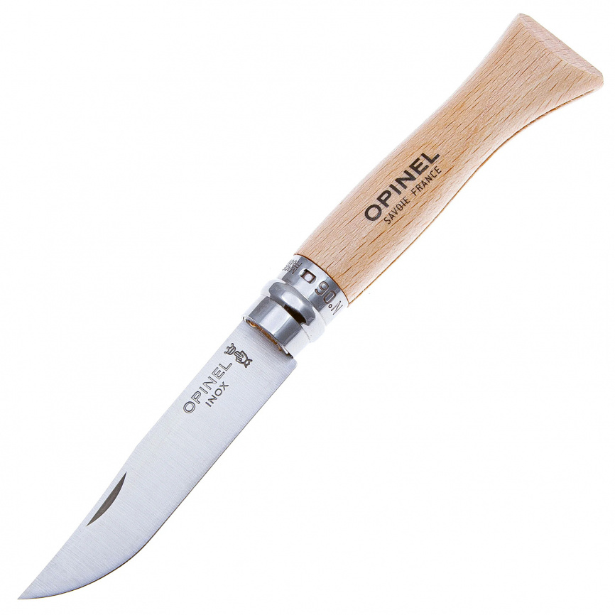 Нож складной Opinel 6 Traditional Inox 123060, 70 мм, бук фото 1