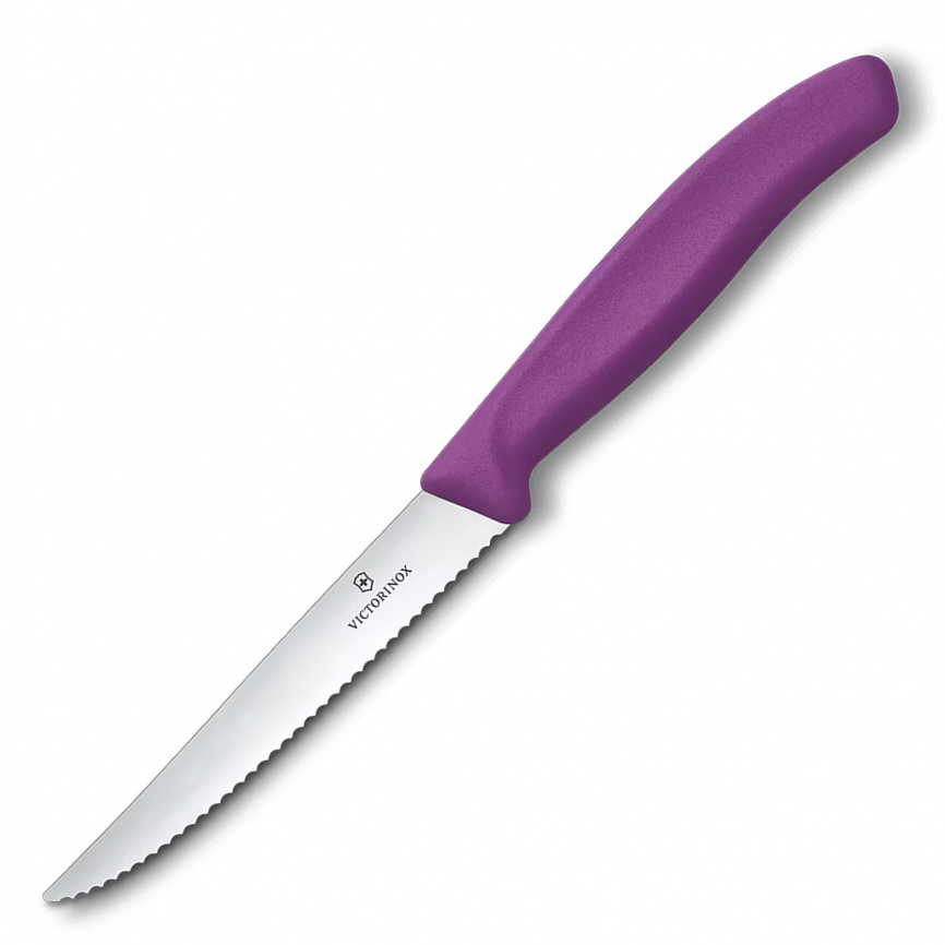 Нож кухонный для стейка Victorinox 6.7235.C1, 110 мм, фиолетовый фото 1