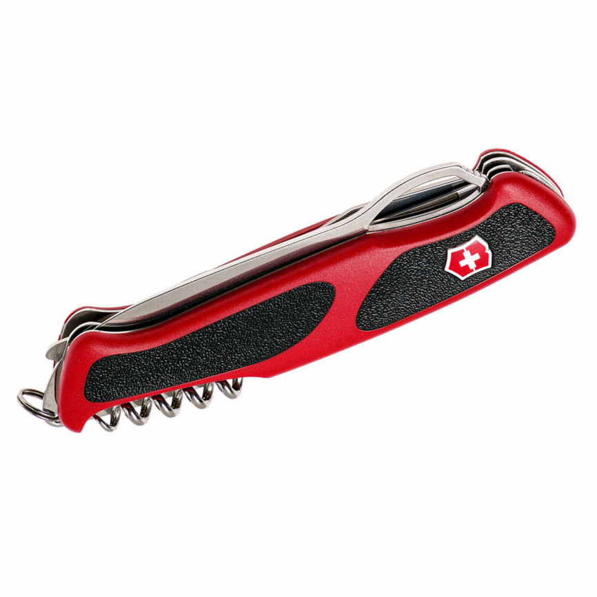 Нож складной Victorinox RangerGrip 79 0.9563.MC, 97 мм, черно-красный фото 3