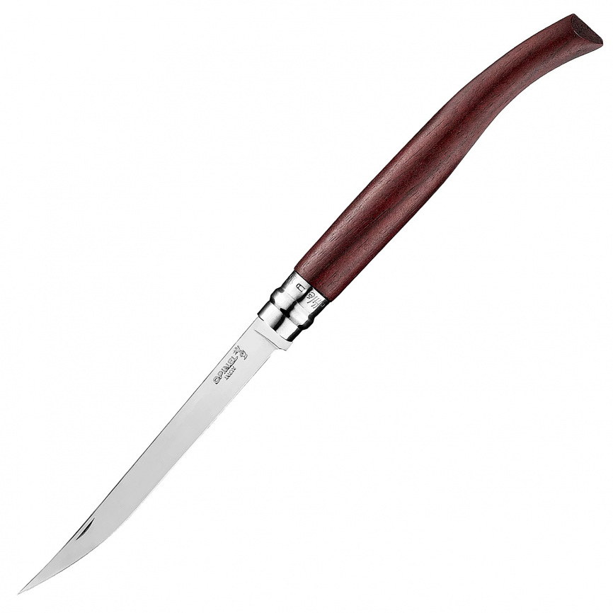 Нож складной филейный Opinel 15 Slim Inox 002557, 150 мм, падук фото 1