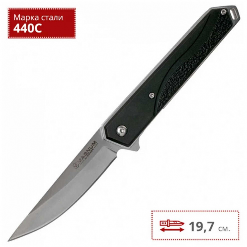 Нож складной Boker Japanese Iris 01RY322, 90 мм, чёрный фото 2