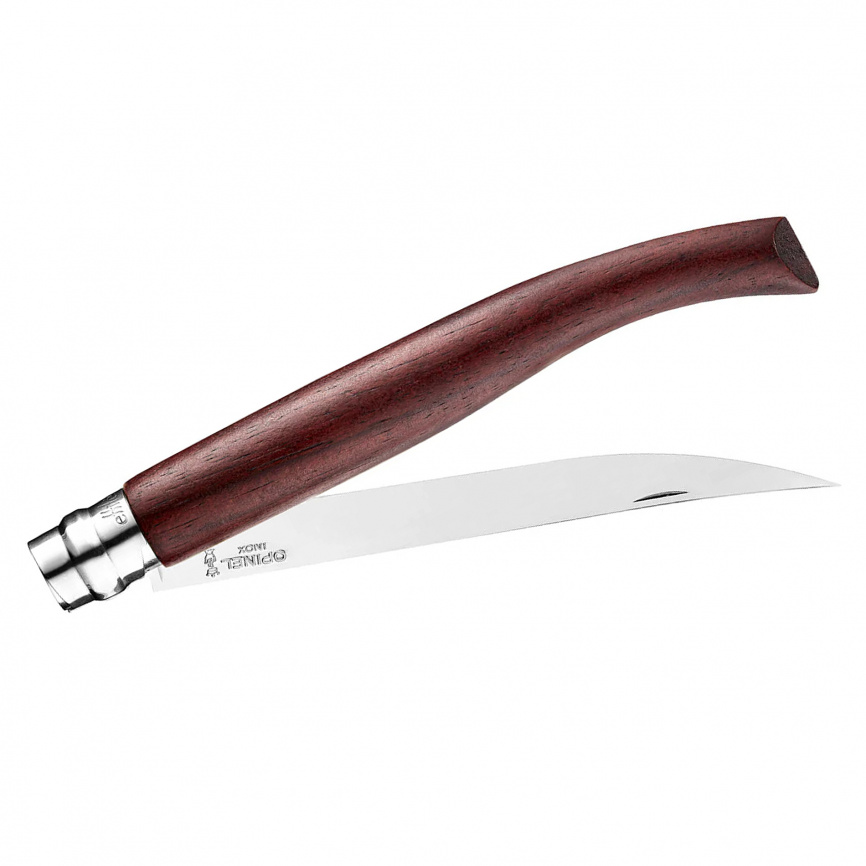 Нож складной филейный Opinel 15 Slim Inox 002557, 150 мм, падук фото 2